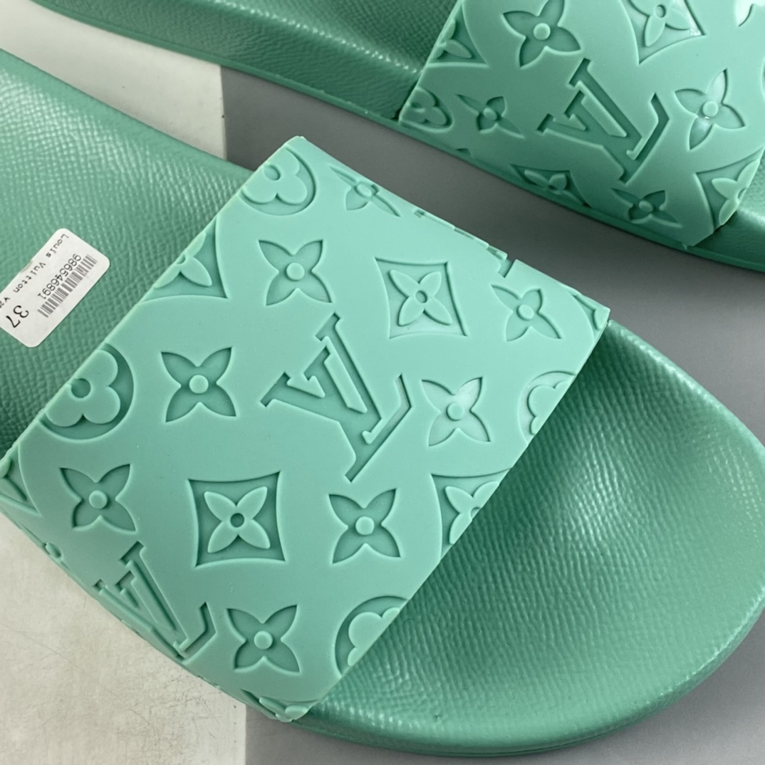 Louis Vuitton Waterfront LV donkey brand classic color matching old flower flip flops low-key luxury and elegant