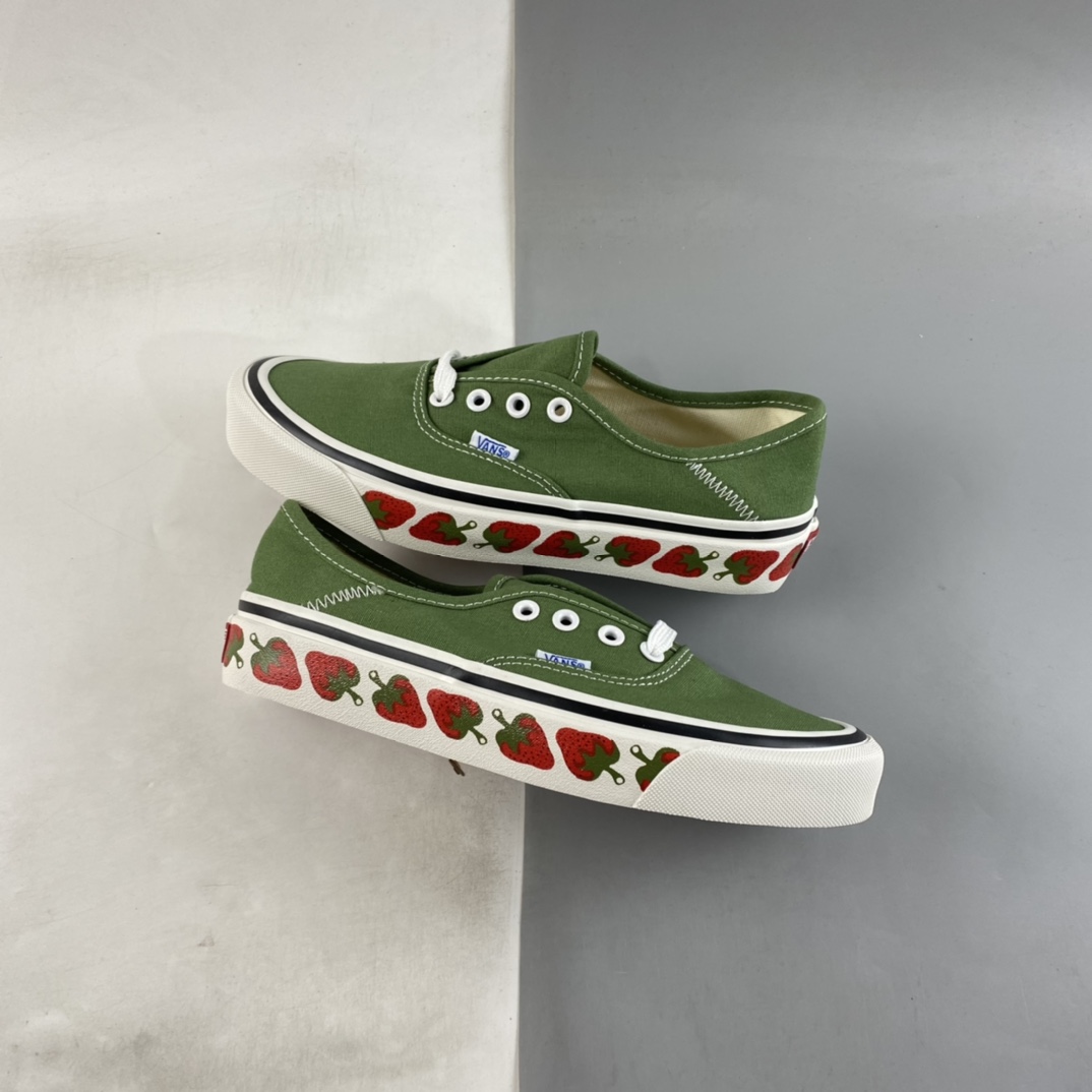 Vans Authentic Sf Vans Official Strawberry Green Low Casual Board Shoes VN0A3WU6VL9