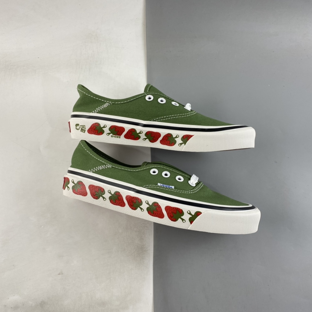 Vans Authentic Sf Vans Official Strawberry Green Low Casual Board Shoes VN0A3WU6VL9