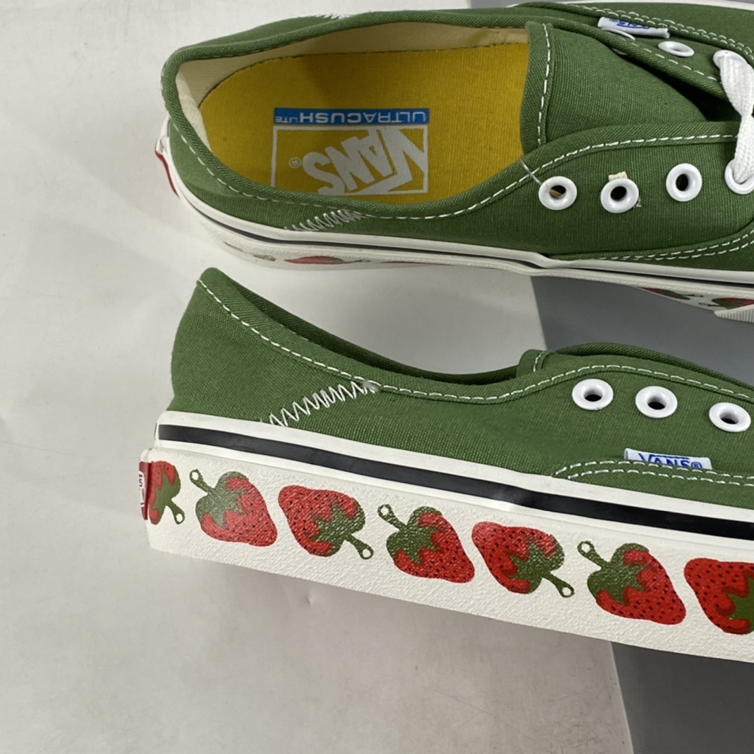 Vans Authentic Sf Vans Official Strawberry Green Low Casual Board Shoes VN0A3WU6VL9