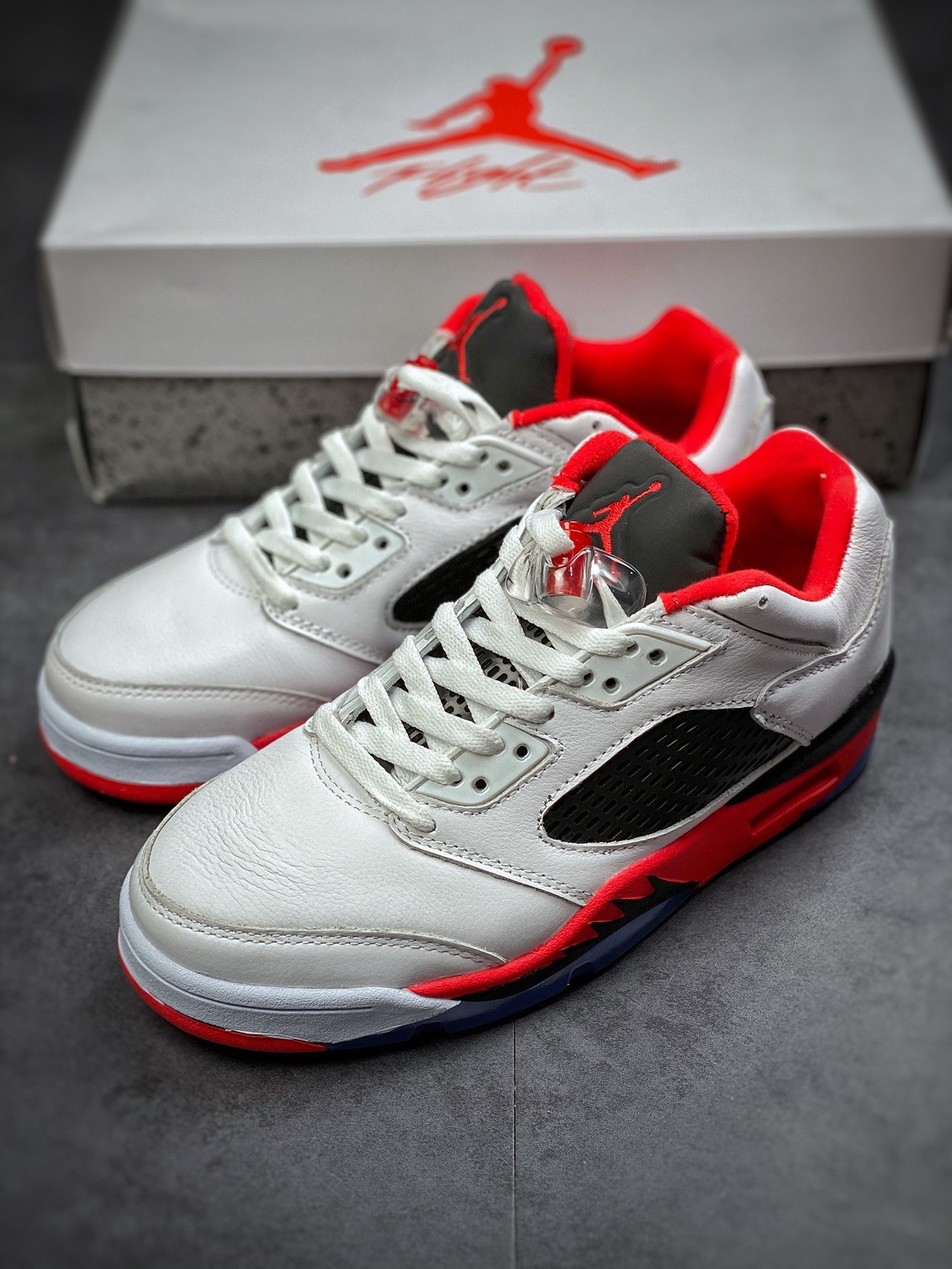 Air Jordan 5 Retro Low Flame White Red 314338-101