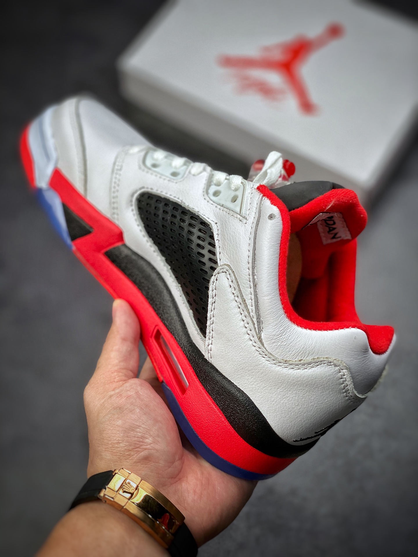 Air Jordan 5 Retro Low Flame White Red 314338-101