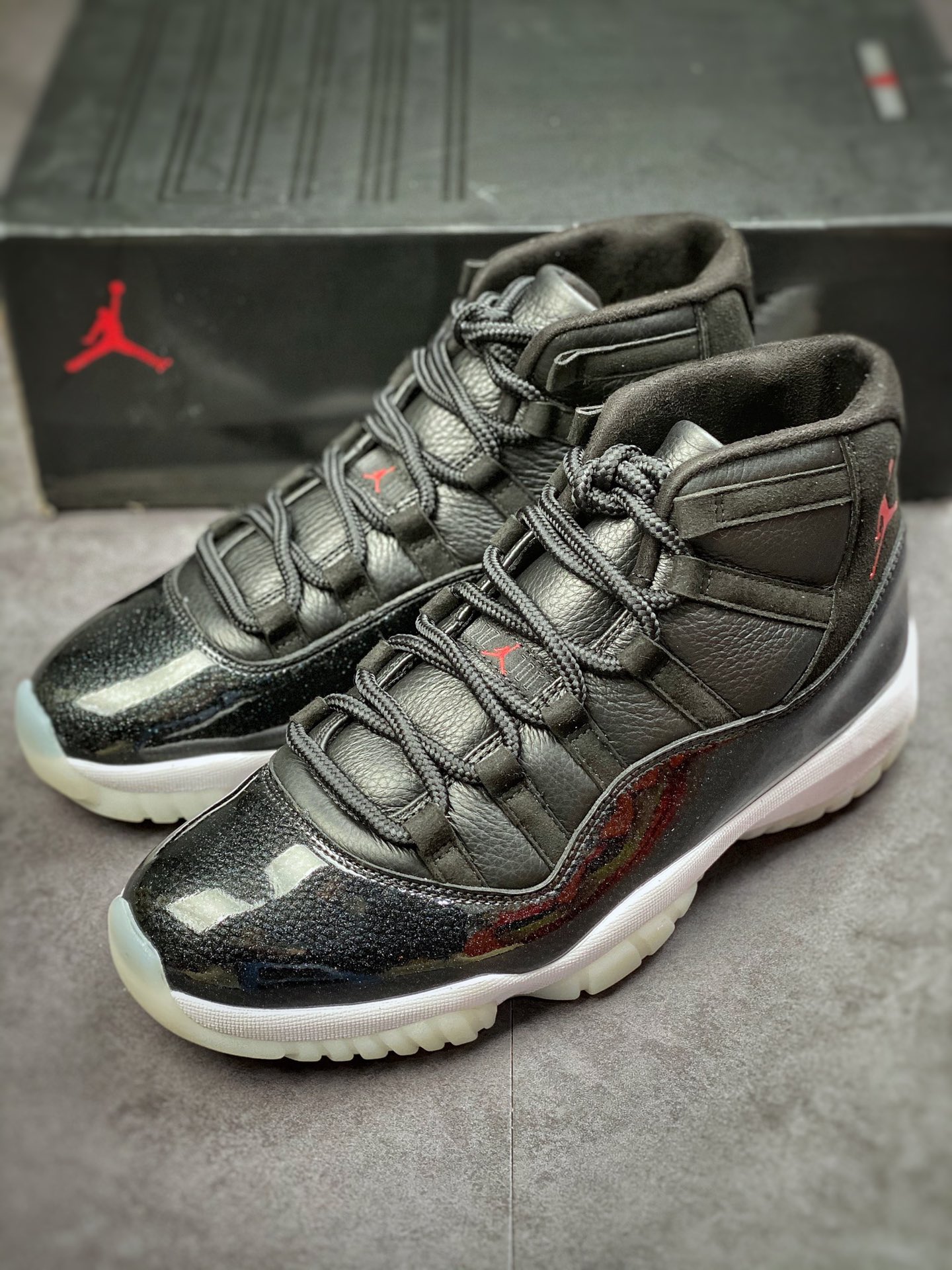 Pure original Air Jordan 11 ”72-10” AJ11 Joe 11 high-top sports actual basketball shoes ”Big Devil” 378037-002