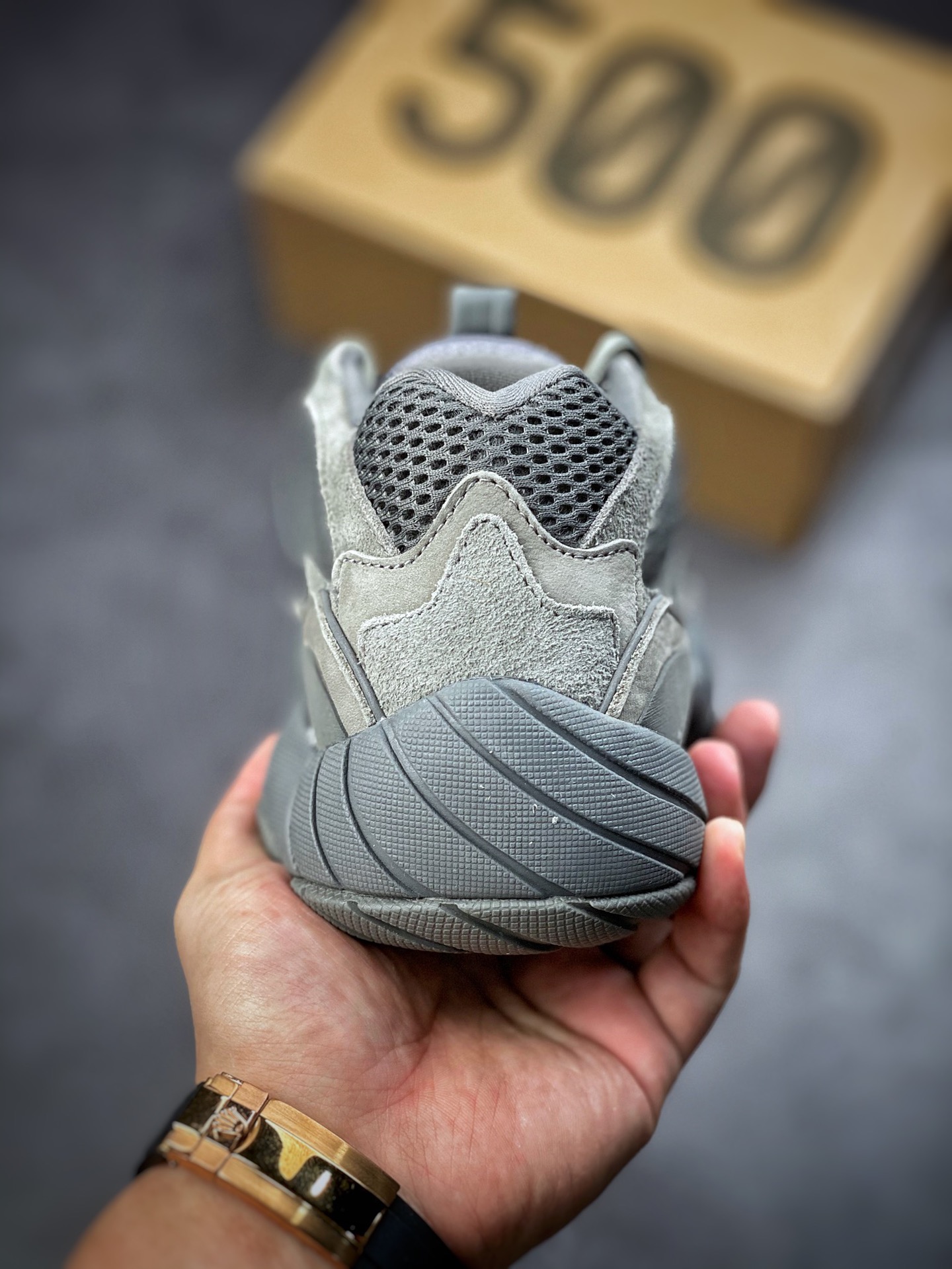 Adidas Yeezy 500 Coconut Retro Dad Shoes Series/Earth Grey Cool Grey GW6373