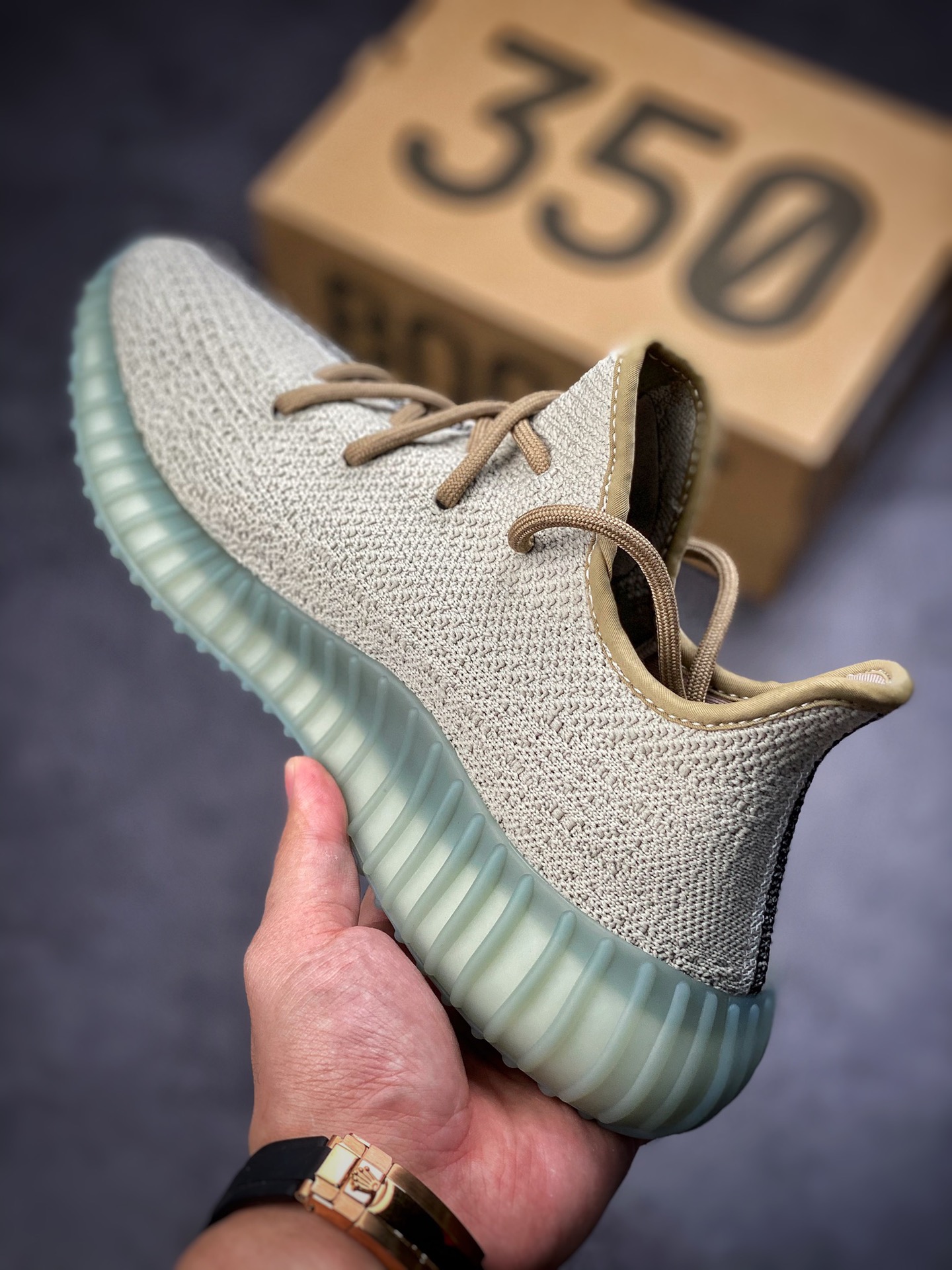 Yeezy Boost 350 V2 ”Brown Green” gray-green pure Dongguan FZ1268