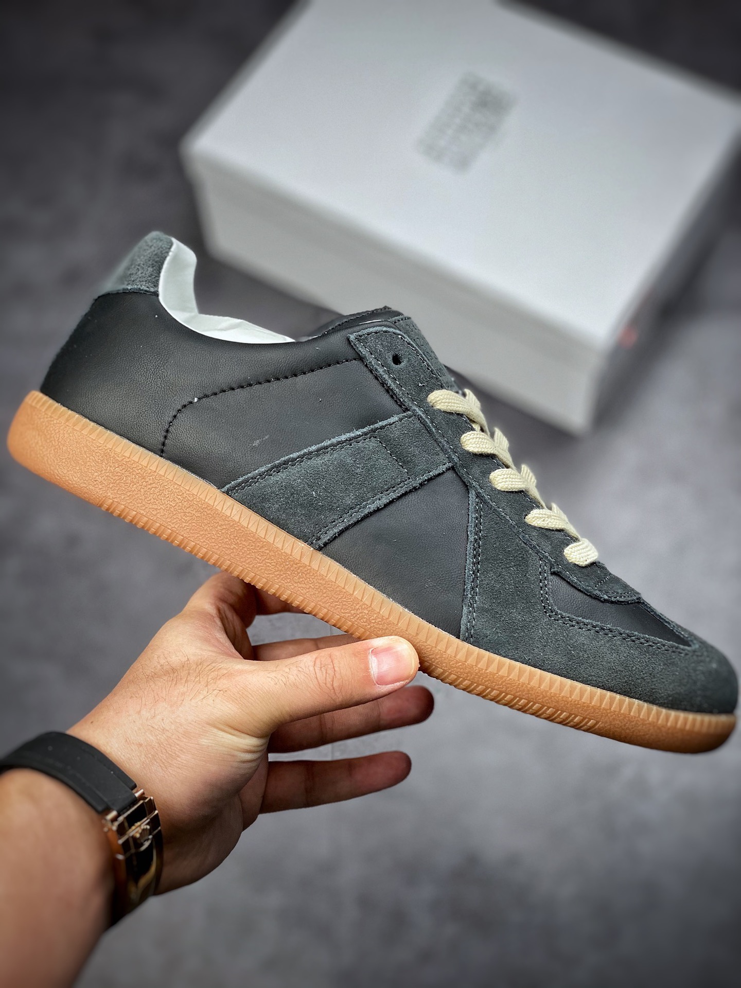 Maison Margiela Martin Margiela 22 Classic Replica Leather Low sneaker classic gentleman moral training flat all-match sneakers S57WS0236