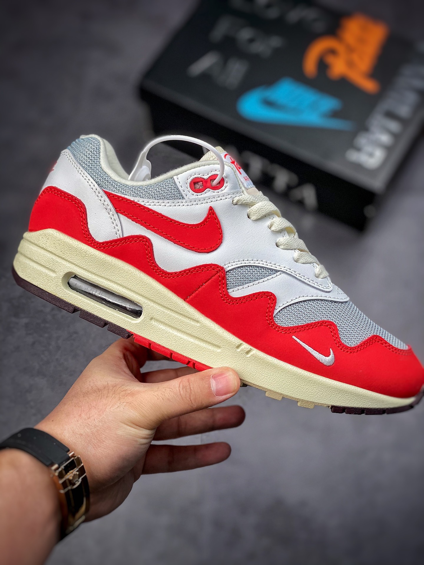 170 Nike Air Max 1 FEN City 白红 Pack”Amsterdam”初代复古气垫百搭休闲运动慢跑鞋 DH1348-103