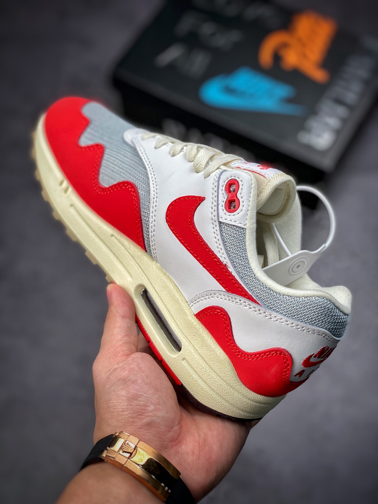 170 Nike Air Max 1 FEN City 白红 Pack”Amsterdam”初代复古气垫百搭休闲运动慢跑鞋 DH1348-103