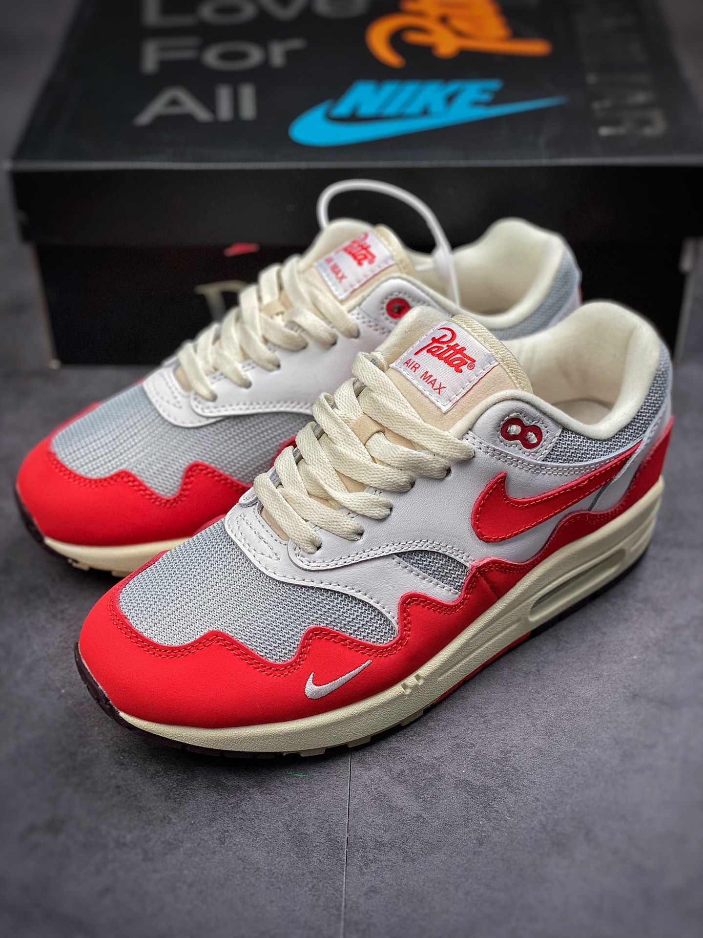 170 Nike Air Max 1 FEN City 白红 Pack”Amsterdam”初代复古气垫百搭休闲运动慢跑鞋 DH1348-103