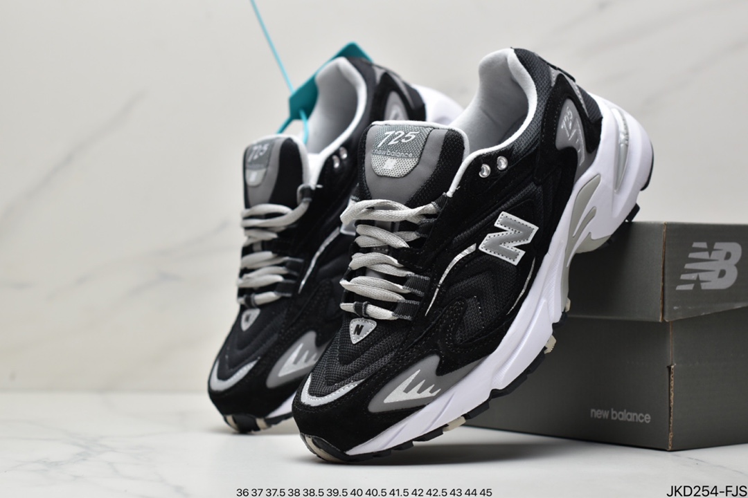 NBNew Balance ML725 series retro dad style running casual sports jogging shoes ”dark gray red silver” ML725F