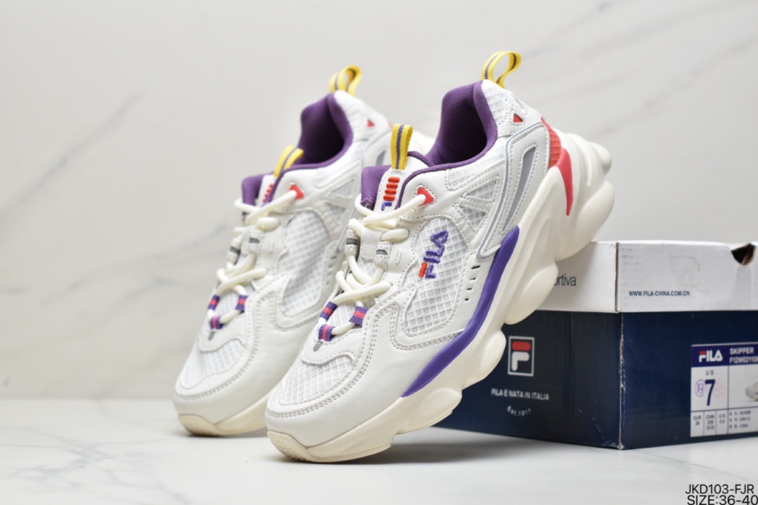 FILA daddy shoes taro purple F12W011113FSN 2020 autumn new