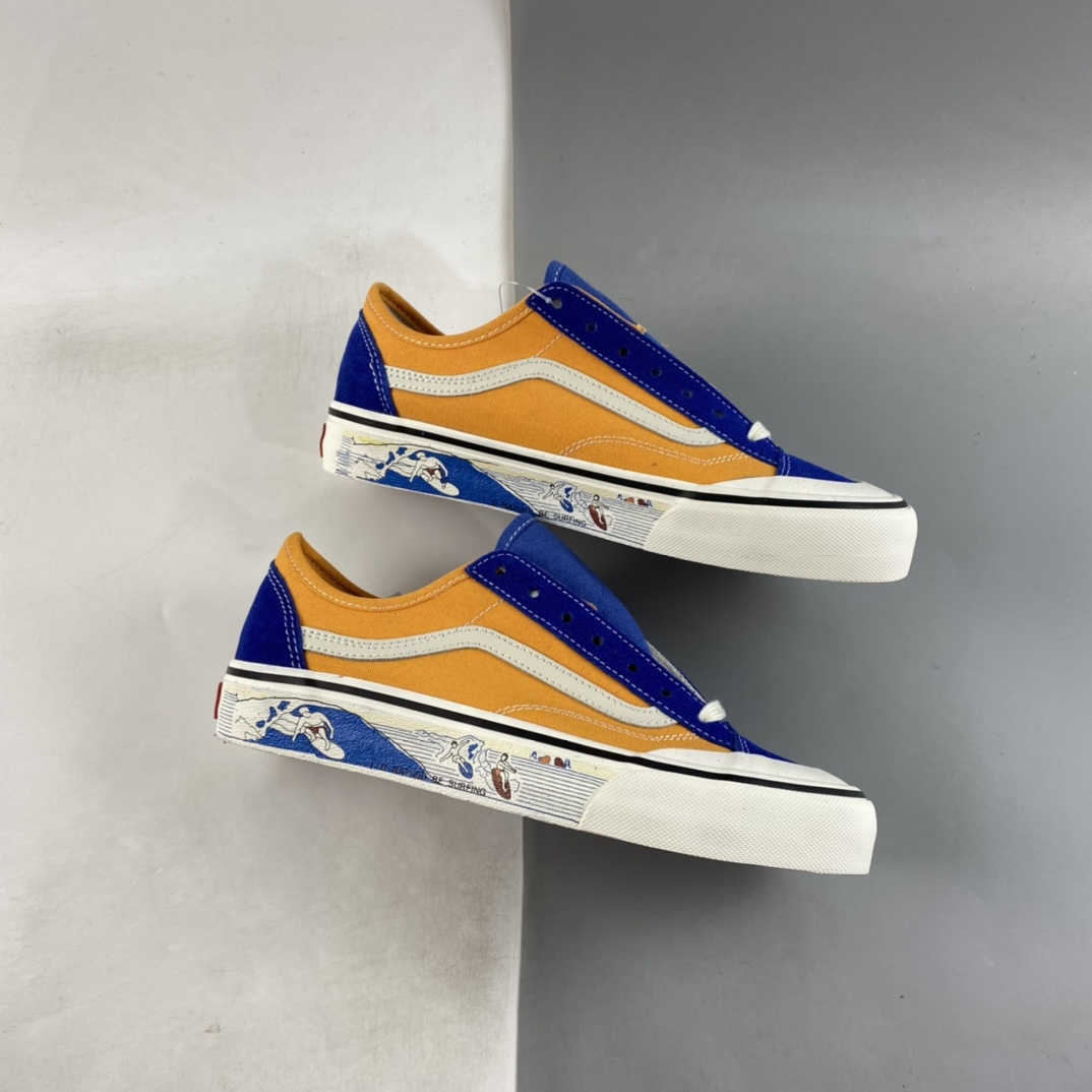 Vans Style 36 Decon SF Surf Print Half Moon Baotou Retro Vulcanized Board Shoes VN0A3MVLWYS