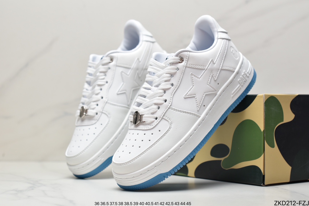 Bape Sta Low's Popular Ape Head Classic Returns to White Leather