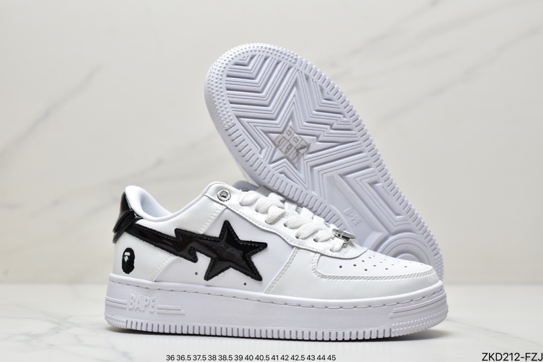 Bape Sta Low's Popular Ape Head Classic Returns to White Leather