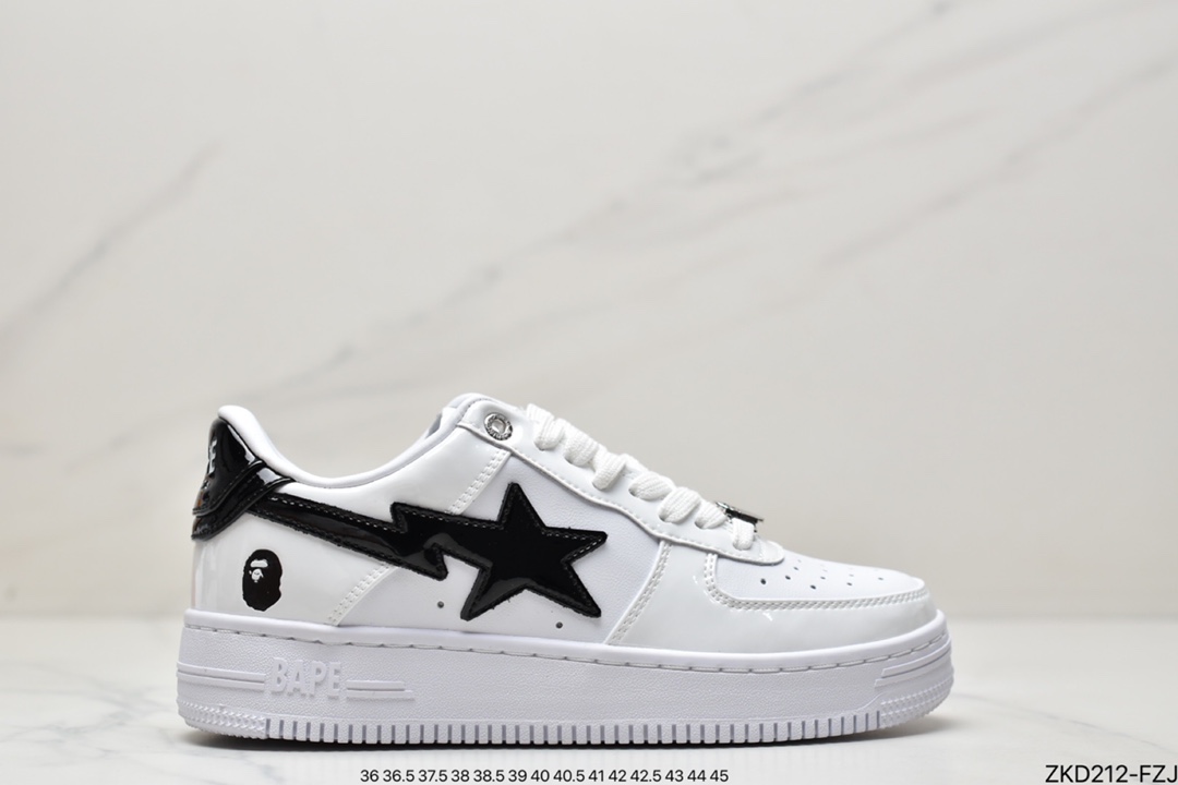 Bape Sta Low's Popular Ape Head Classic Returns to White Leather