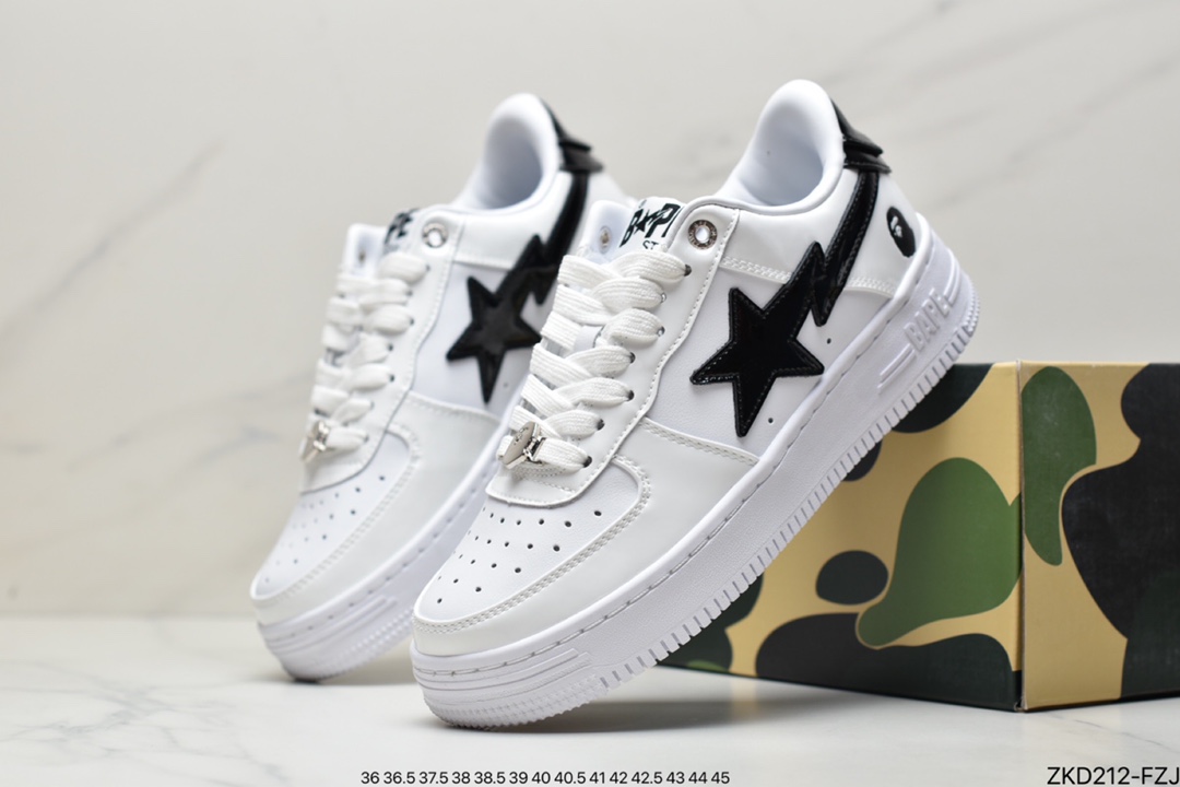 Bape Sta Low's Popular Ape Head Classic Returns to White Leather