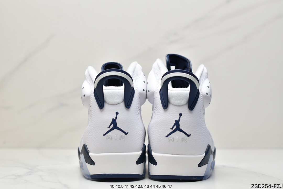 Nike Air Jordan 6 Retro ”University Blue/UNC” Jordan AJ6 generation retro casual culture basketball shoes CT8529