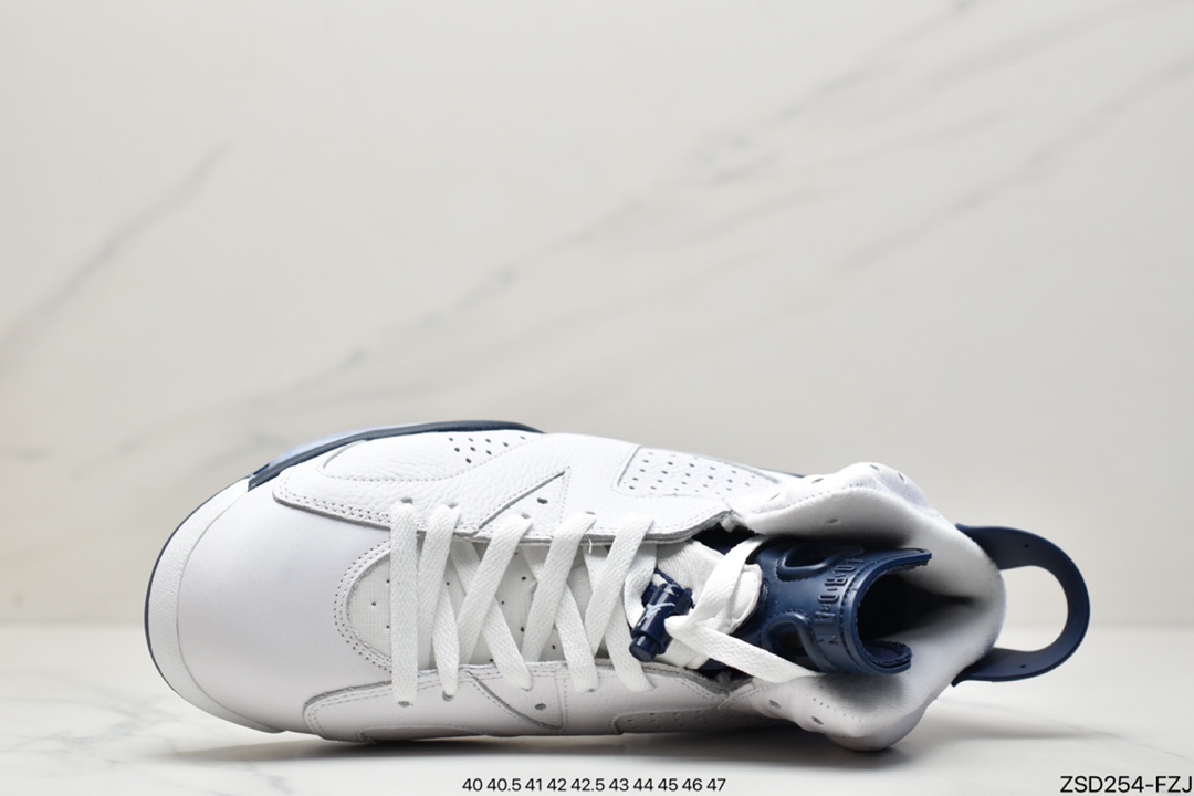 Nike Air Jordan 6 Retro ”University Blue/UNC” Jordan AJ6 generation retro casual culture basketball shoes CT8529