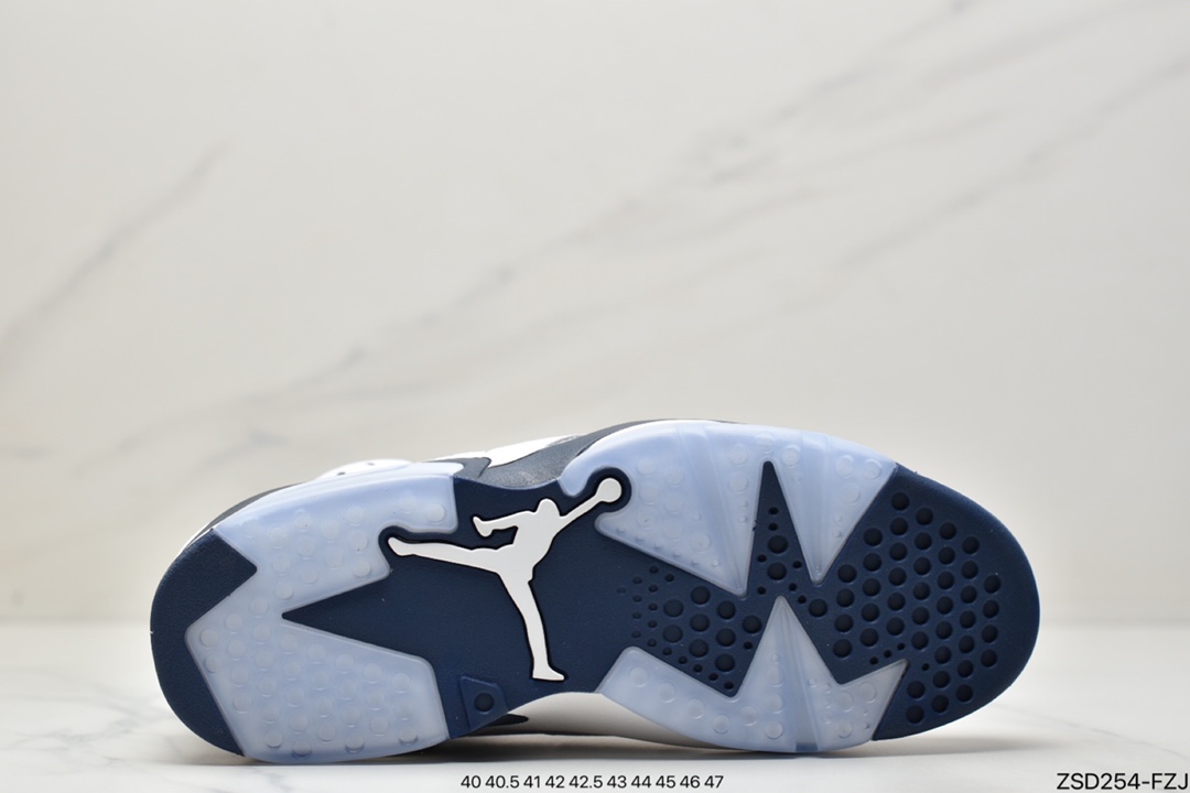 Nike Air Jordan 6 Retro ”University Blue/UNC” Jordan AJ6 generation retro casual culture basketball shoes CT8529