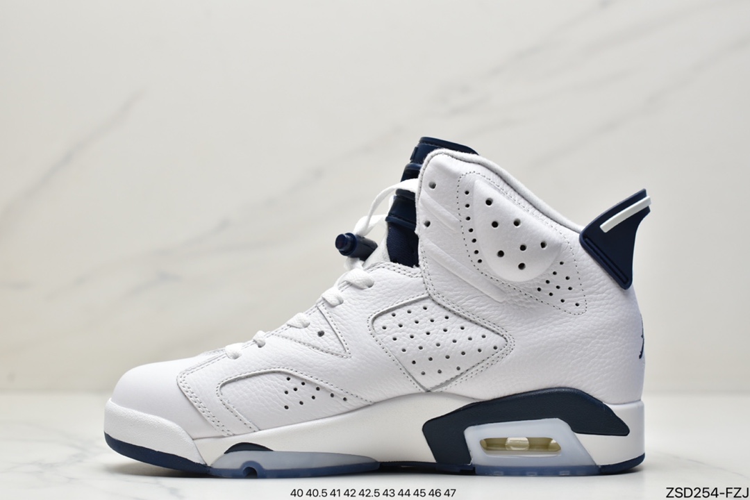 Nike Air Jordan 6 Retro ”University Blue/UNC” Jordan AJ6 generation retro casual culture basketball shoes CT8529