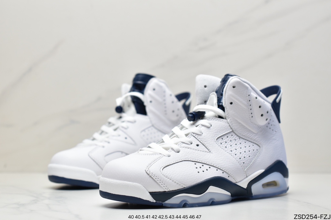 Nike Air Jordan 6 Retro ”University Blue/UNC” Jordan AJ6 generation retro casual culture basketball shoes CT8529