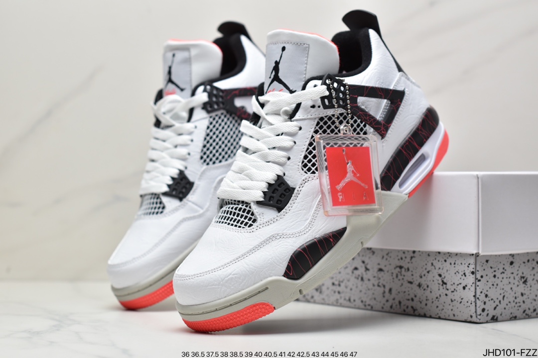 Air Jordan 4 Retro AJ4 ”Mandarin Duck White Blue Red” Cl1184-146