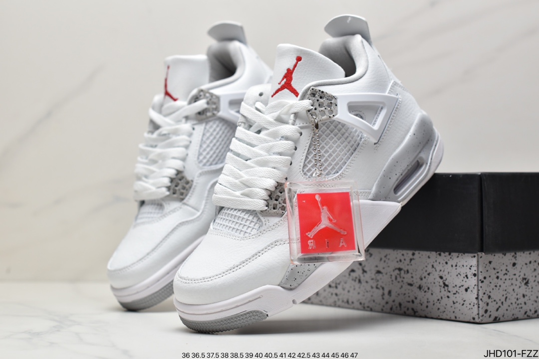 Air Jordan 4 Retro AJ4 ”Mandarin Duck White Blue Red” Cl1184-146