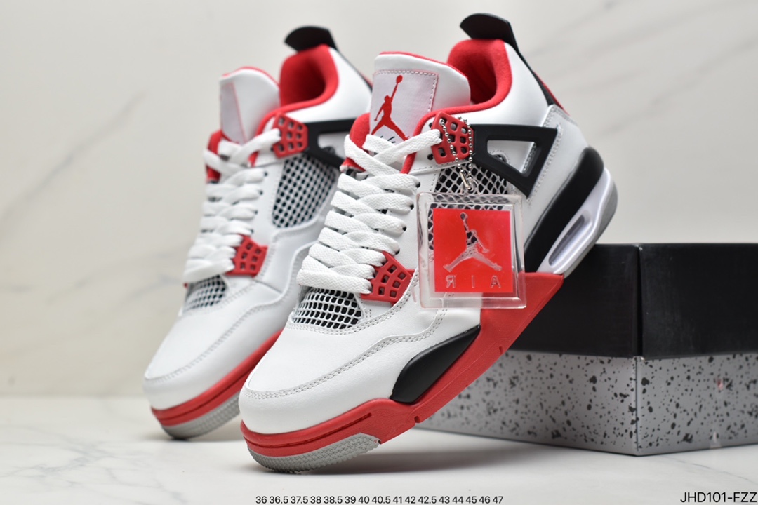 Air Jordan 4 Retro AJ4 ”Mandarin Duck White Blue Red” Cl1184-146