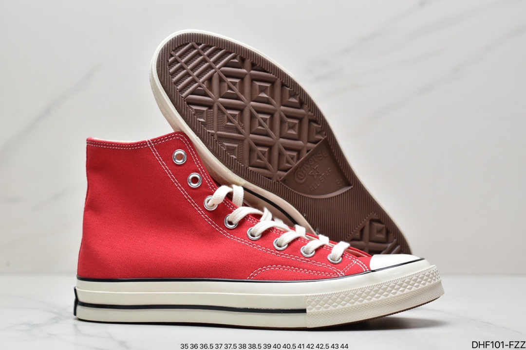 Converse1970s Samsung standard red Christmas high-top men's and women's retro casual canvas shoes 164944C