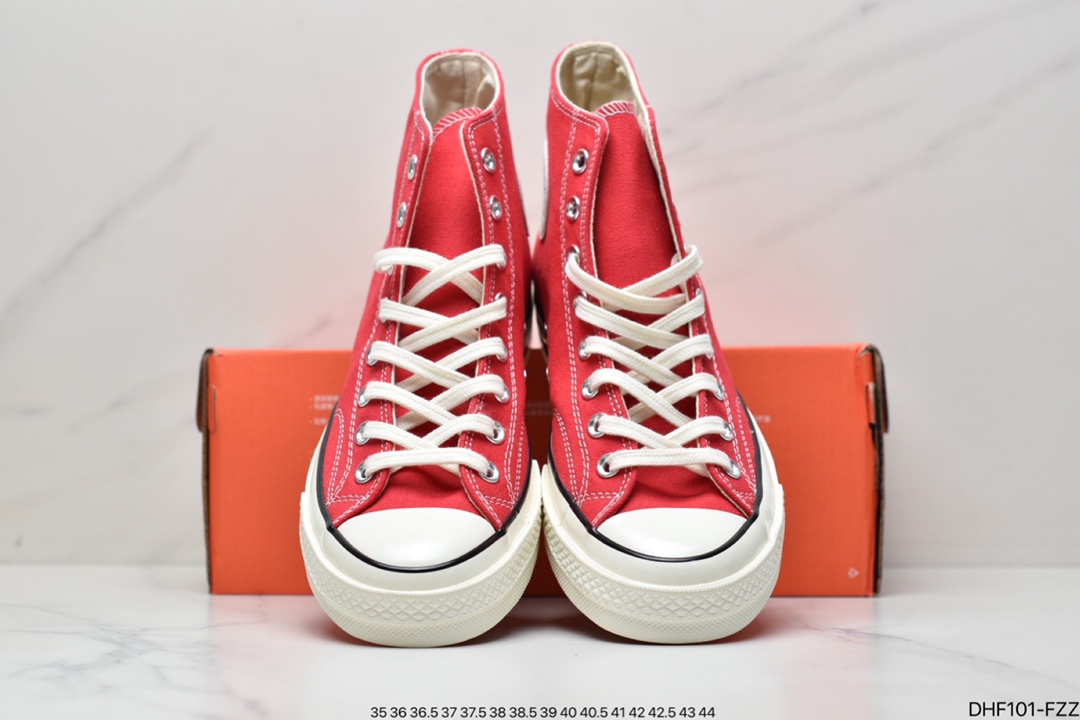 Converse1970s Samsung standard red Christmas high-top men's and women's retro casual canvas shoes 164944C