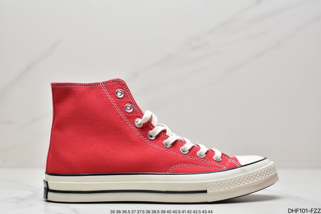 Converse1970s Samsung standard red Christmas high-top men's and women's retro casual canvas shoes 164944C