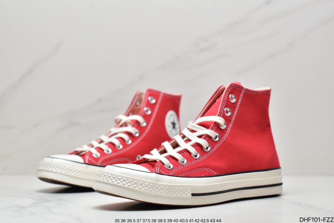 Converse1970s Samsung standard red Christmas high-top men's and women's retro casual canvas shoes 164944C