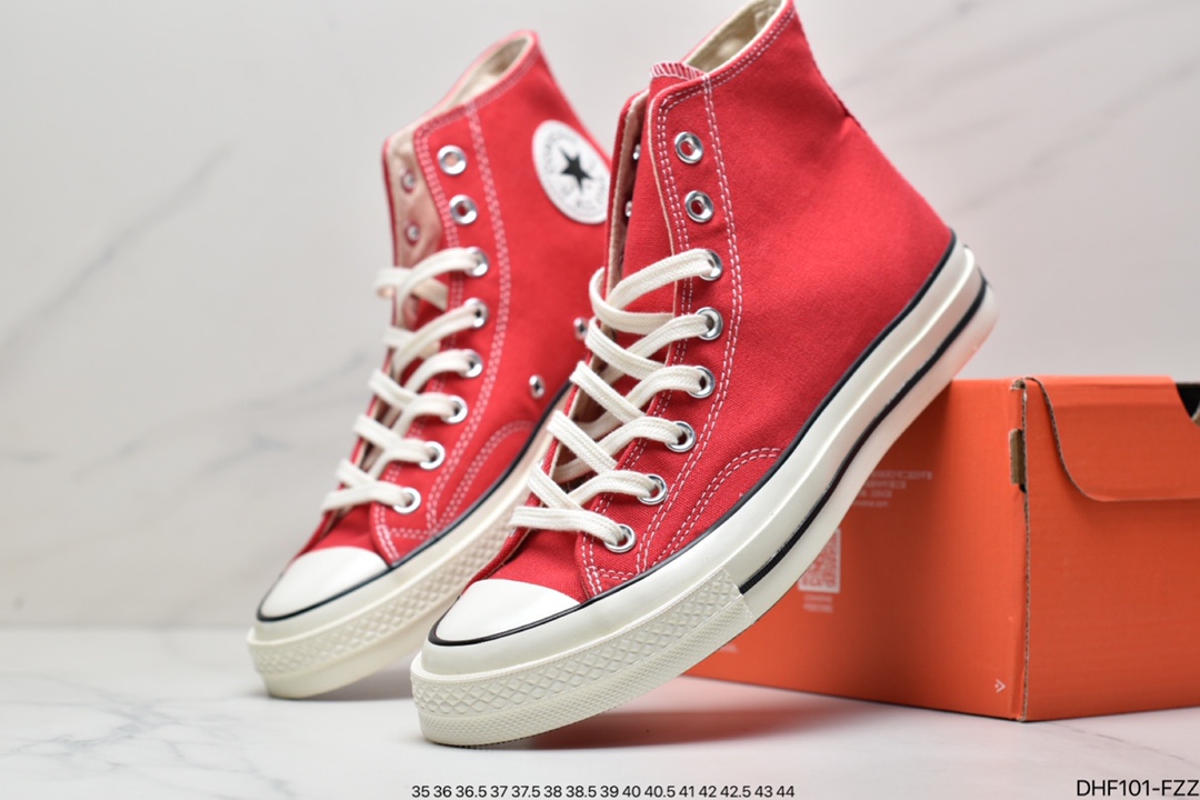 Converse1970s Samsung standard red Christmas high-top men's and women's retro casual canvas shoes 164944C