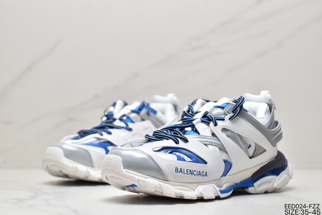 High luxury brand-BALENCIAGA Track Trainers 3.0 generation retro wild running grandma trend all-match jogging shoes