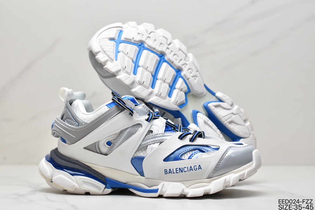 High luxury brand-BALENCIAGA Track Trainers 3.0 generation retro wild running grandma trend all-match jogging shoes