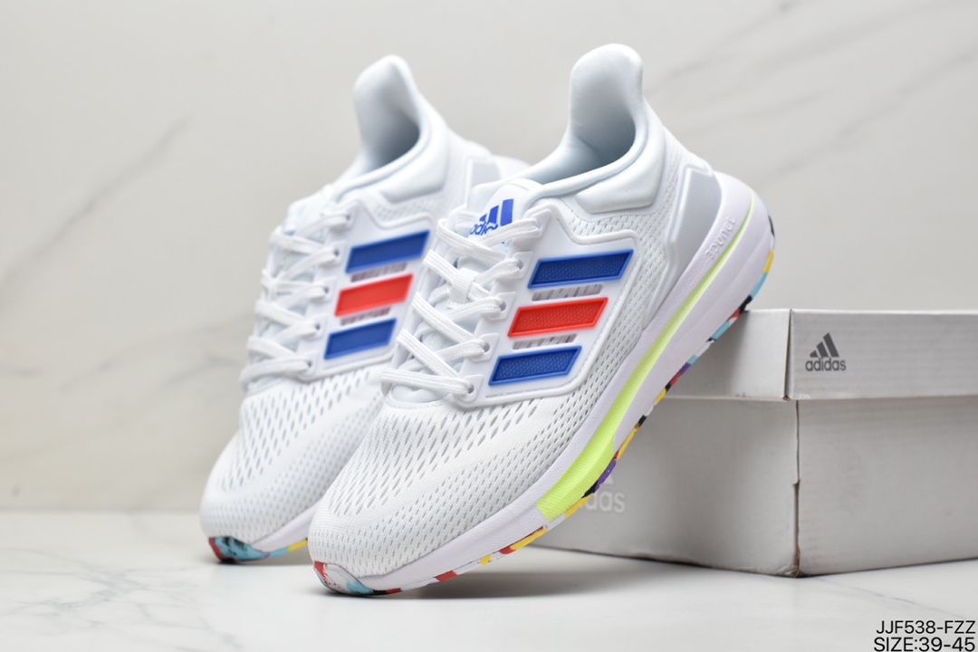 Adidas EQ21 RUN retro running shoes are made of full mesh fabric