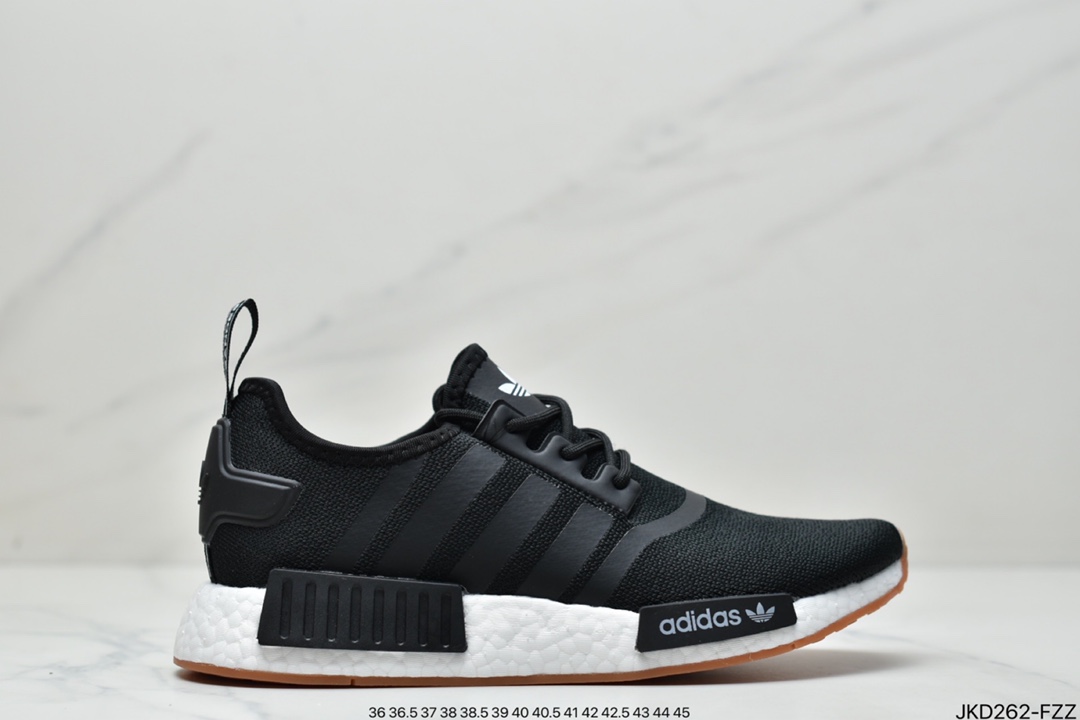 Really explosive Adidas NMD_R1 V2 Boost popcorn super elastic midsole running shoes