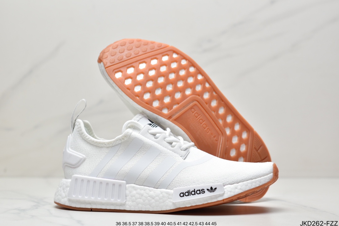 Really explosive Adidas NMD_R1 V2 Boost popcorn super elastic midsole running shoes