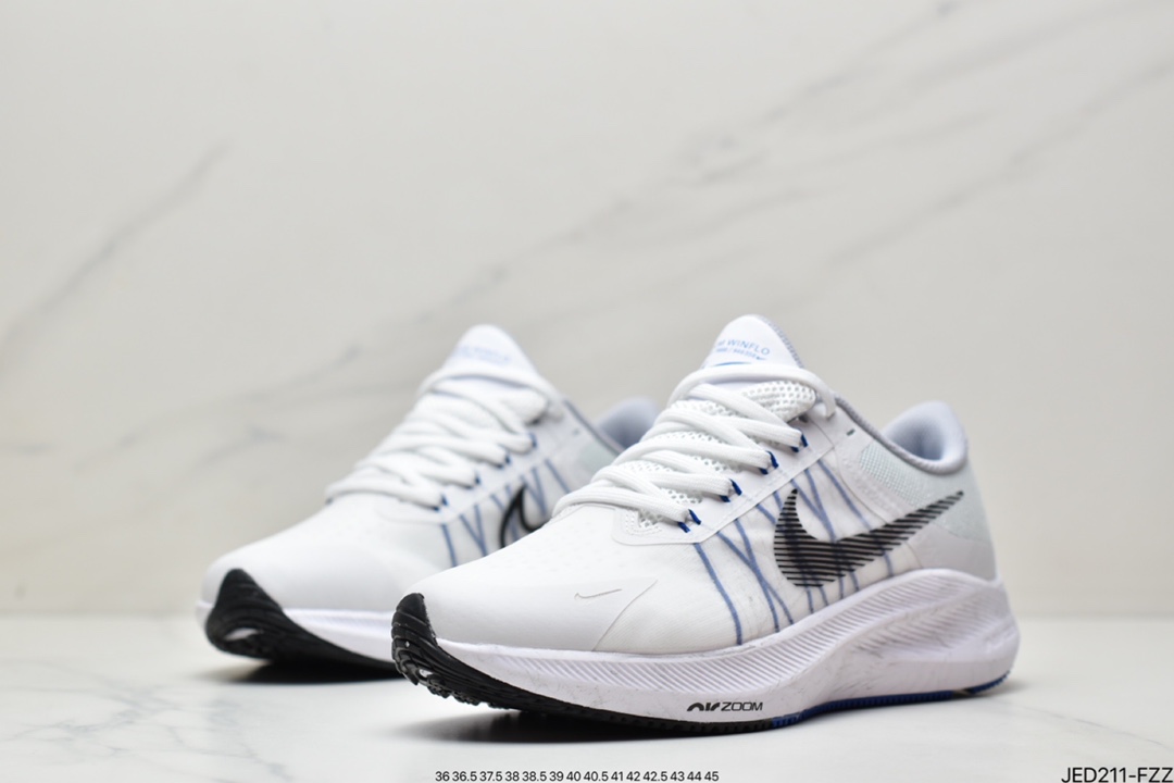 Nike Zoom Winflo 8th Generation Flying Line Jacquard Lightweight Breathable Casual Sports Running Shoes ”Moon Landing Winflo 8th Generation” CW3419