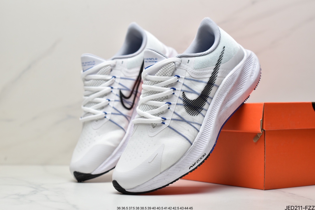 Nike Zoom Winflo 8th Generation Flying Line Jacquard Lightweight Breathable Casual Sports Running Shoes ”Moon Landing Winflo 8th Generation” CW3419