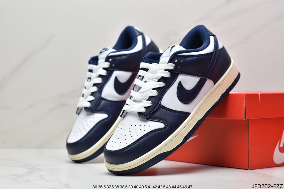 Nike SB Dunk Low ”Aged Navy” Dunk Series Low Top Casual Sports Skateboard Shoes DD1503