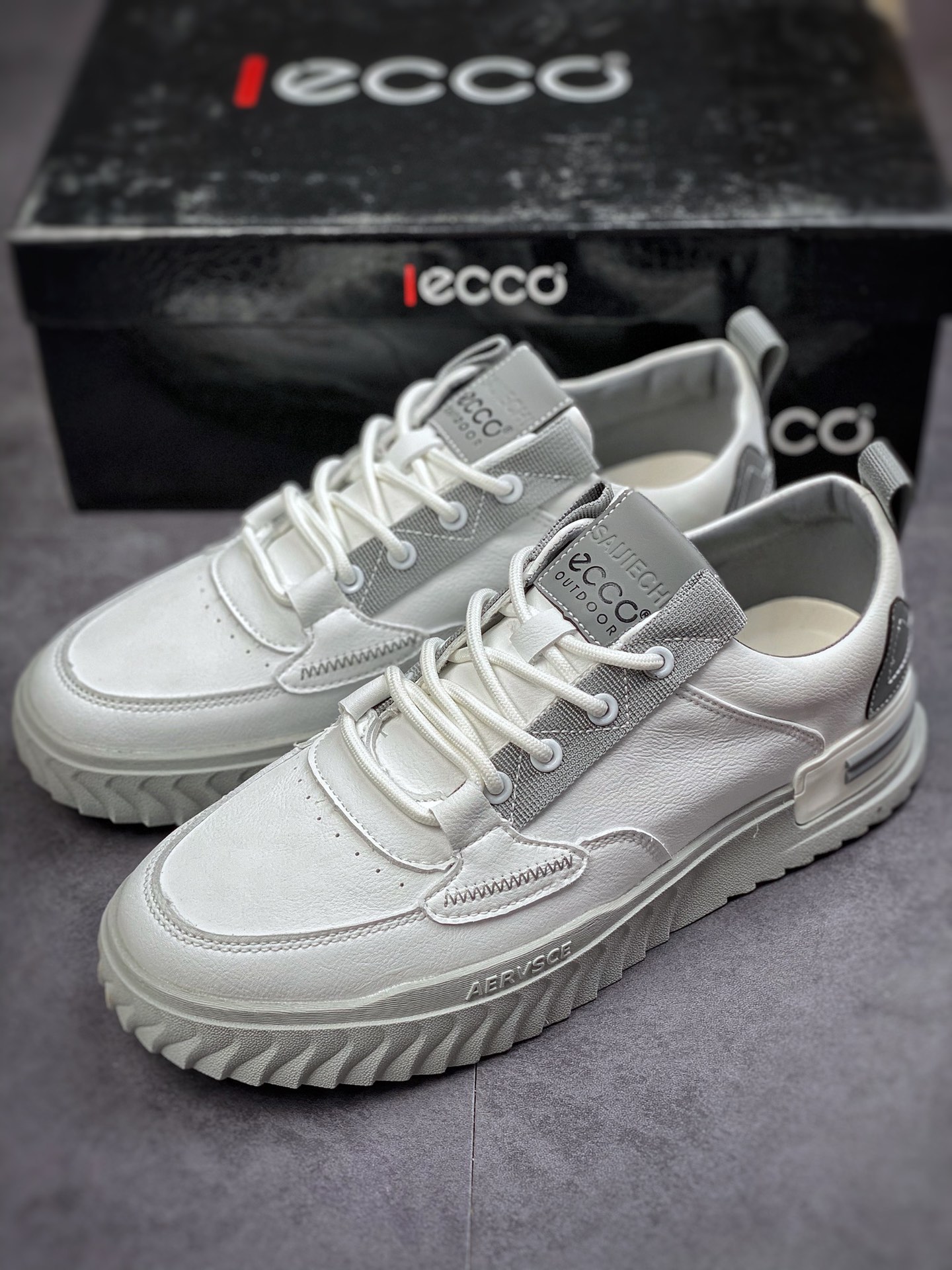 ECCO love step Huang Jingyu the same casual small leather shoes with clear texture of the first layer of calfskin