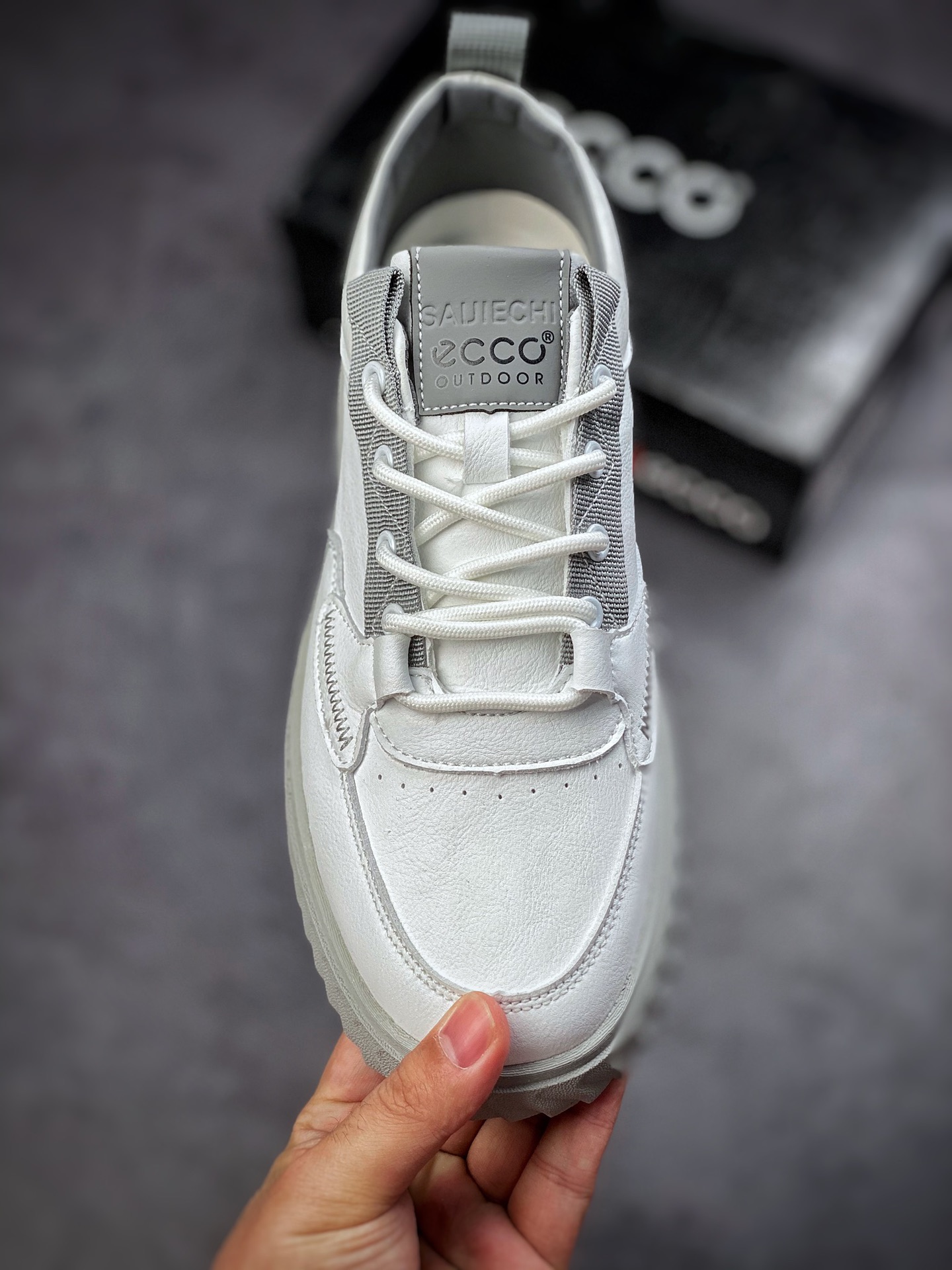 ECCO love step Huang Jingyu the same casual small leather shoes with clear texture of the first layer of calfskin