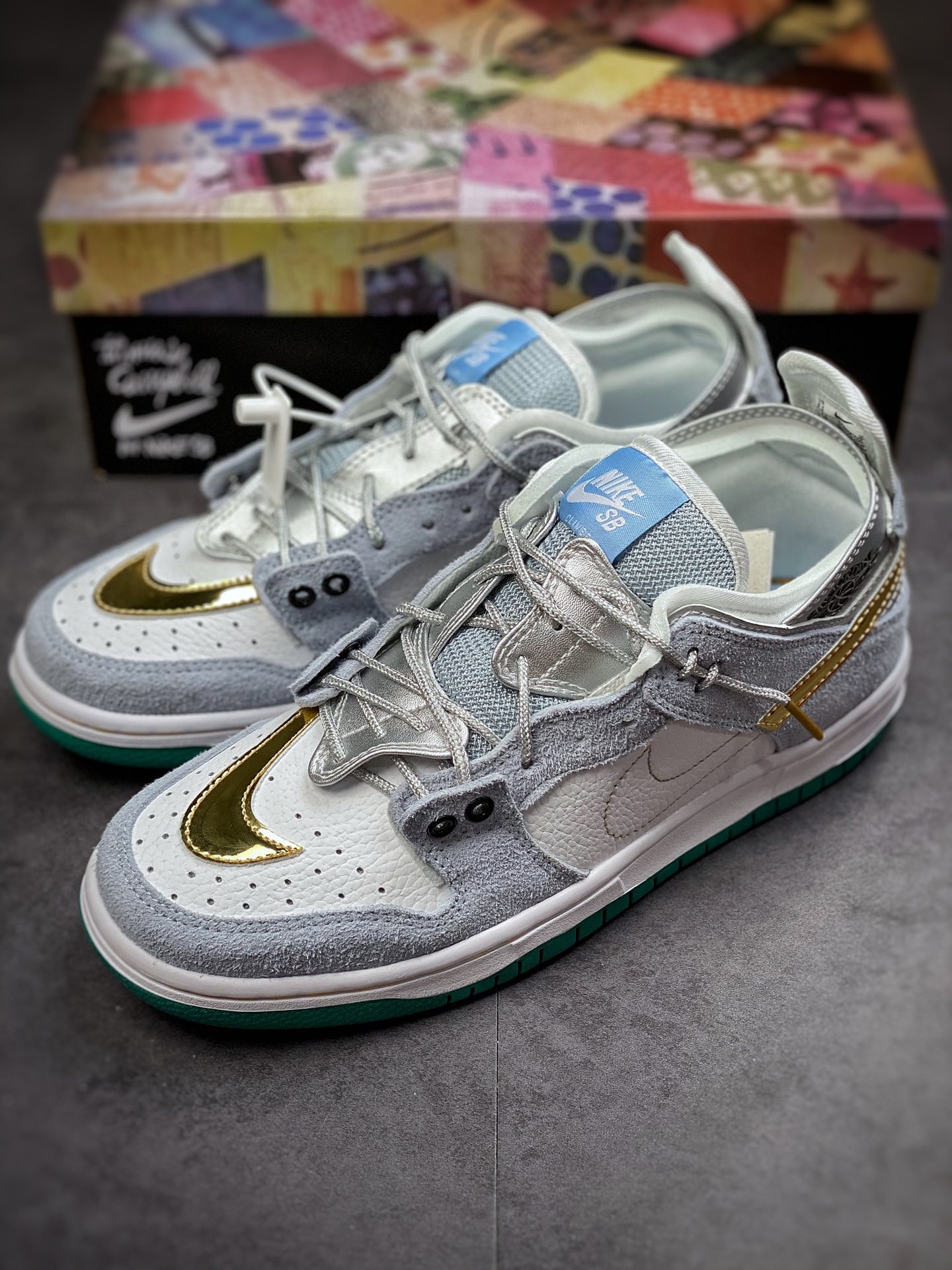 200 Nike Dunk SB 巴黎时装周走秀款 联手EJDER 主理人打造这次的设计理念DC9936-100