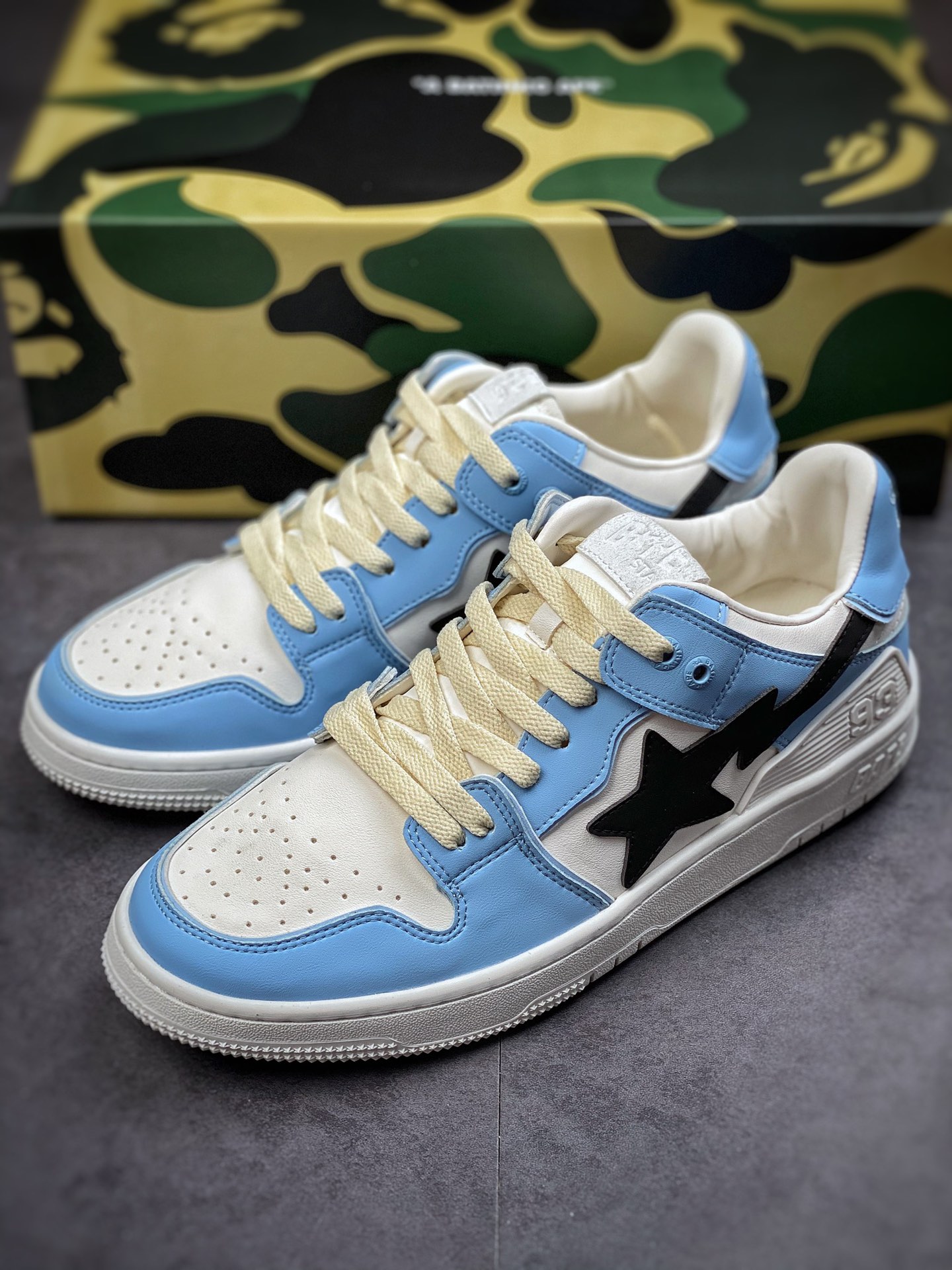 Bathing Ape BAPE SK8 Sta Low blue Japan's Harajuku trend brand