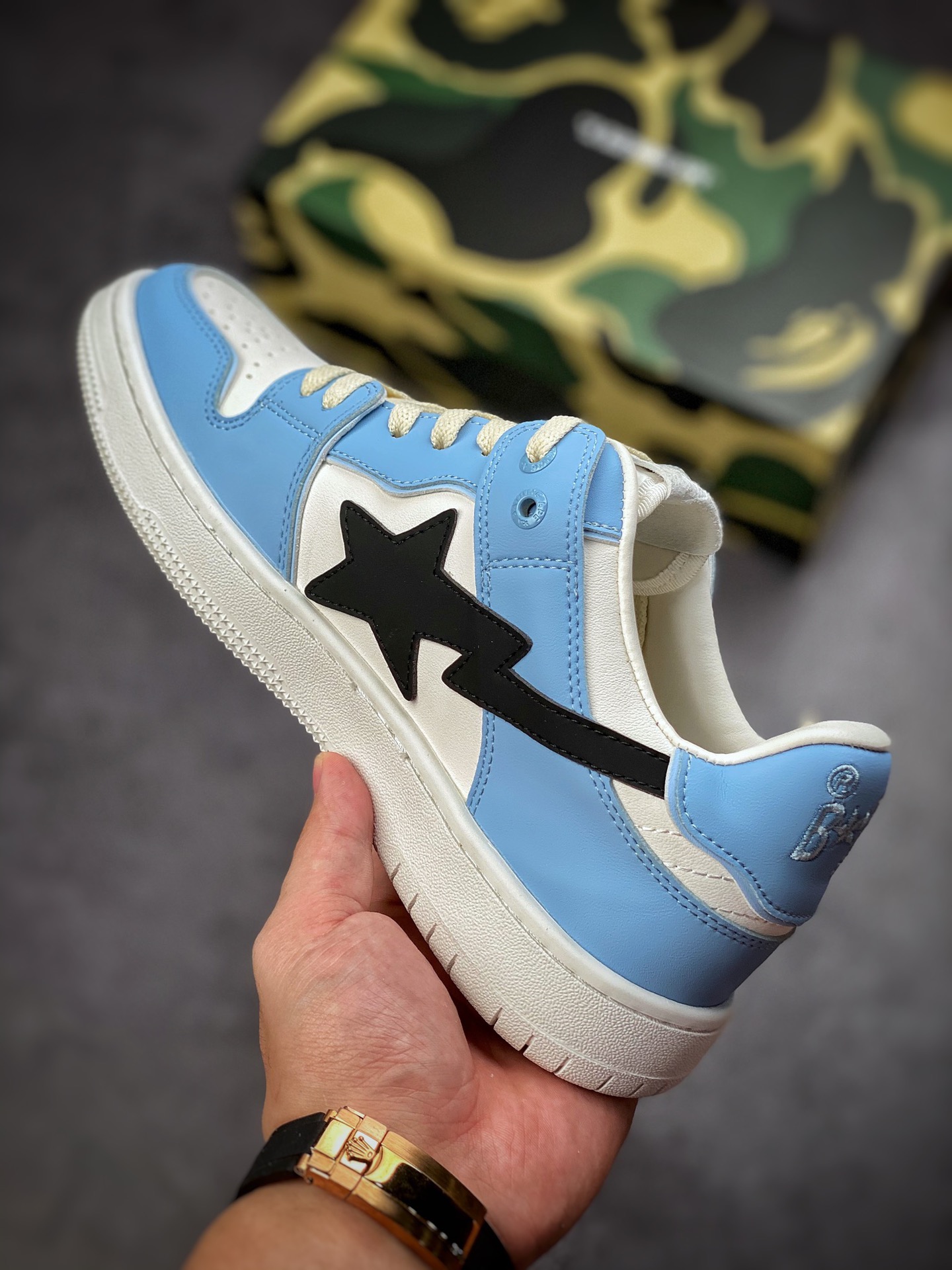 Bathing Ape BAPE SK8 Sta Low blue Japan's Harajuku trend brand