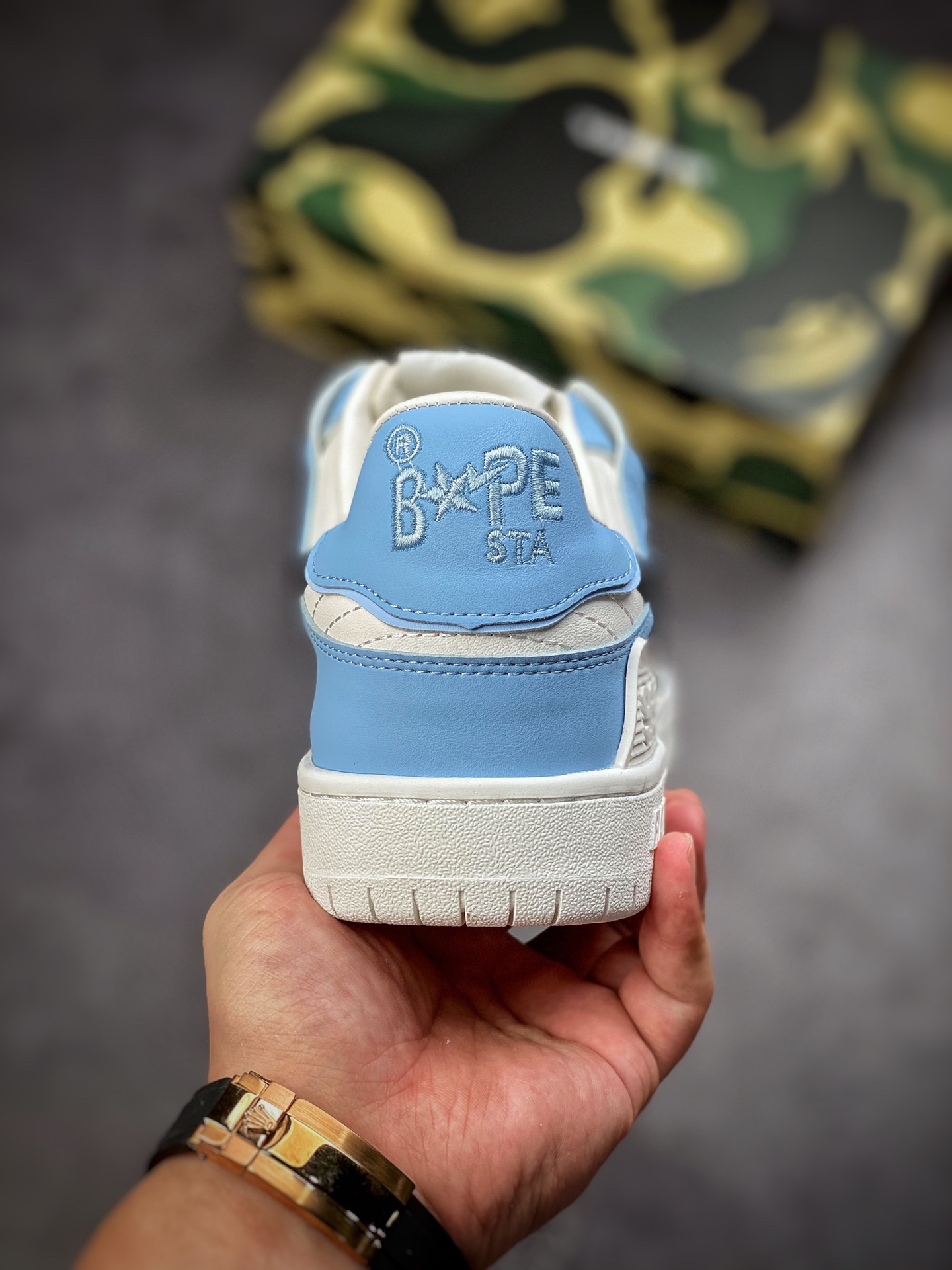 Bathing Ape BAPE SK8 Sta Low blue Japan's Harajuku trend brand