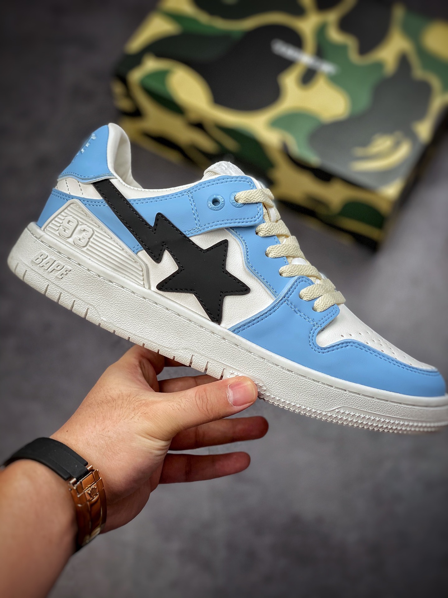 Bathing Ape BAPE SK8 Sta Low blue Japan's Harajuku trend brand