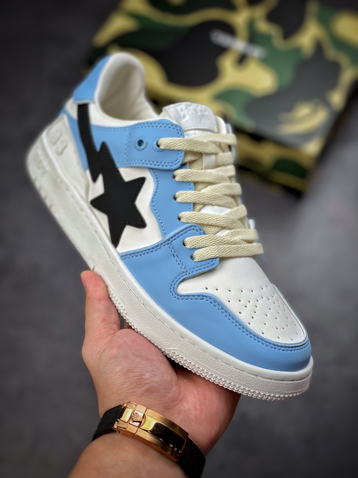 Bathing Ape BAPE SK8 Sta Low blue Japan's Harajuku trend brand