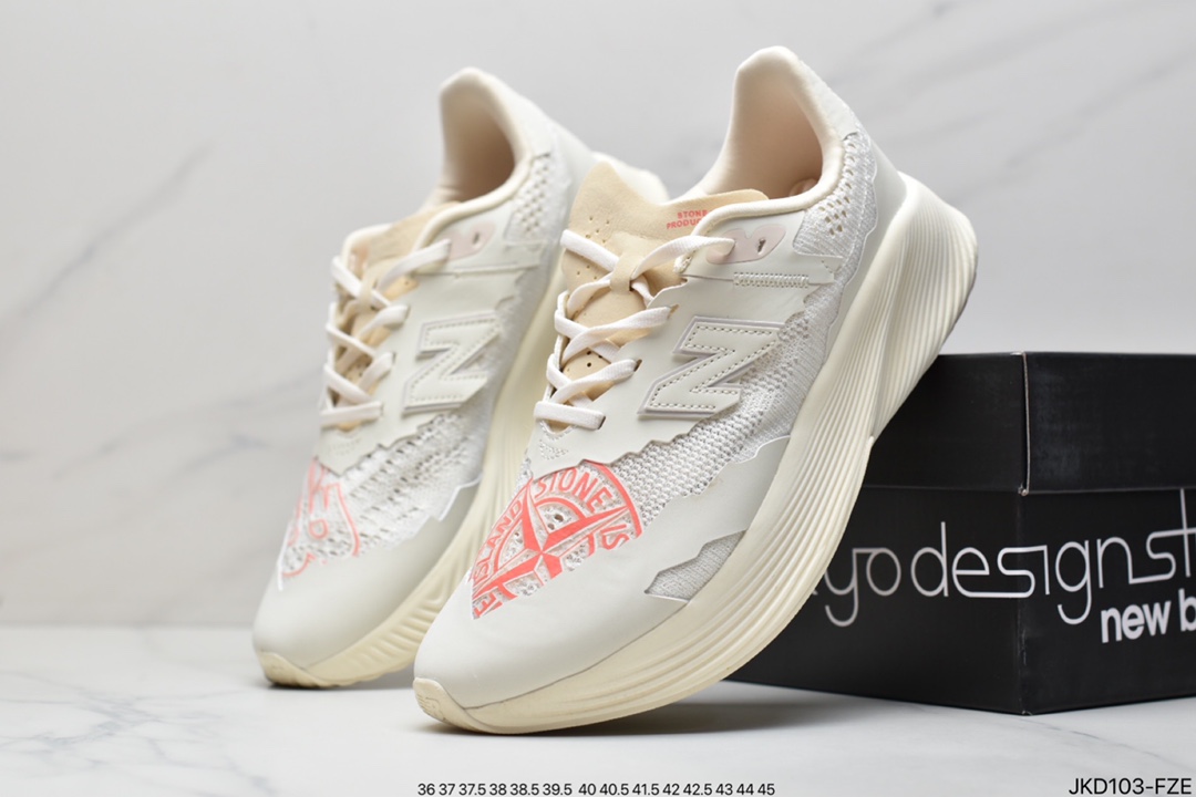 160 Stone Island x NB新百伦New Balance FuelCell RC Elite V2”Angora Mars Red”系列超轻量化低帮休闲运动慢跑鞋MSRCELTD